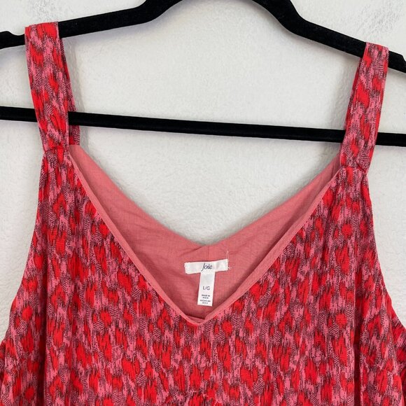 Joie Womens Large Tiered Sleeveless Maxi Dress Cotton V Neck - Picture 9 of 12